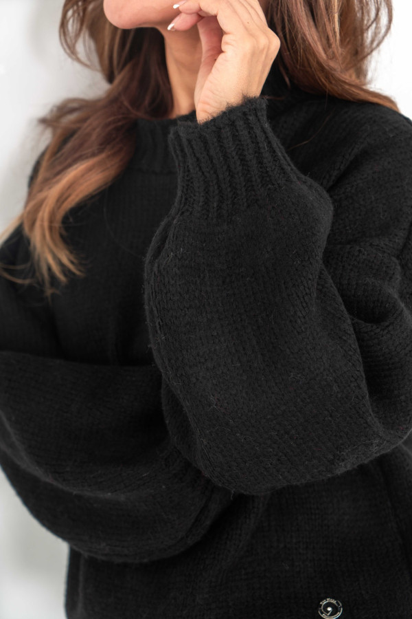 Sweter ciepły zimowy CALDO INVERNO Czarny 3